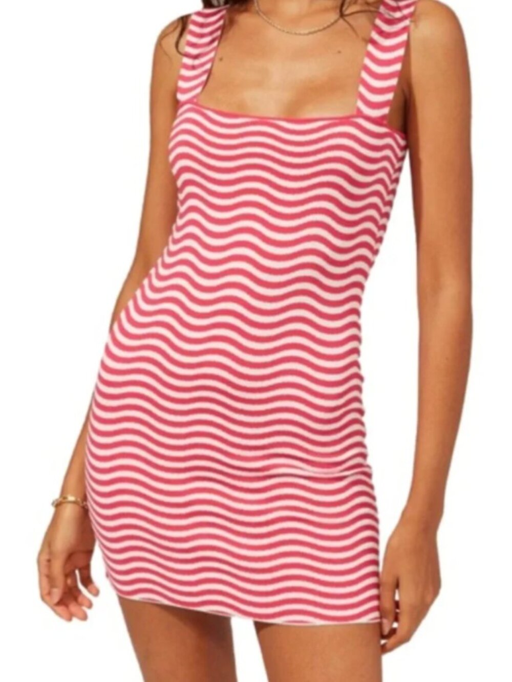 NWT Solid & Striped Ryan Knit Dress in Lollipop Wave / M